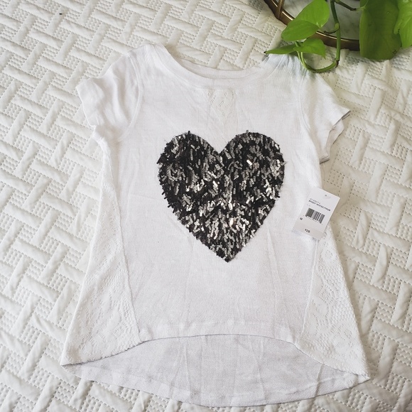 total girl Other - Silver Heart Top